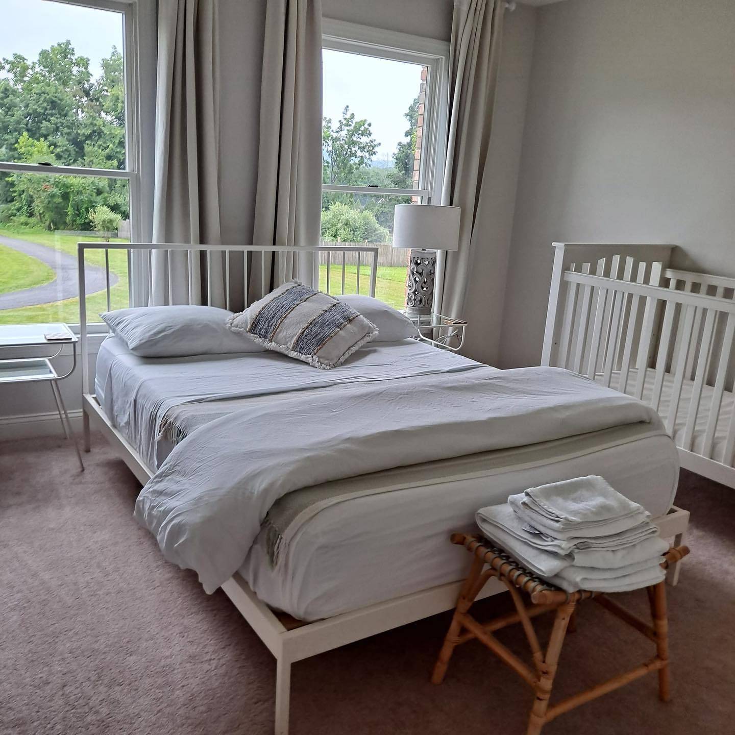 Bedroom freshly cleaned and styled by CF.B Cleaning